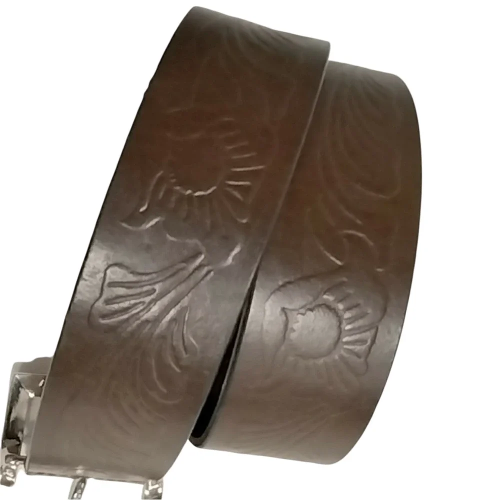 OBR Genuine Tooled Leather Belt